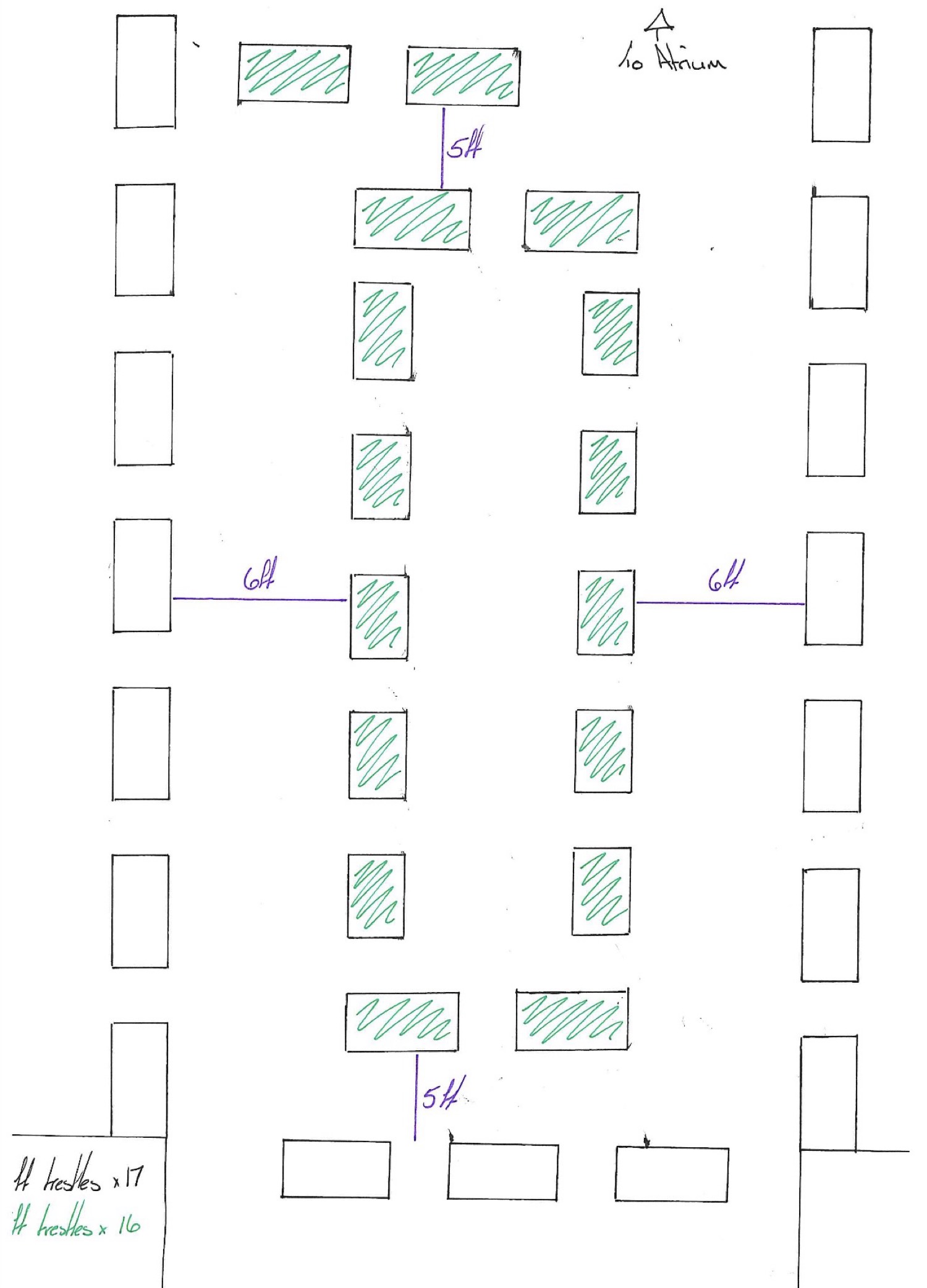Table layout plan